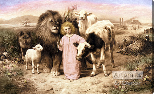 A Little Child Shall Lead Them by William Strutt - Stretched Canvas Art Print