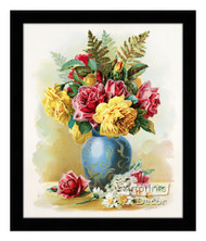 Rose Bouquet - Framed Art Print