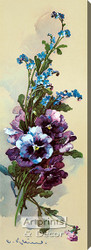 Pansies & Forget-Me-Nots by Catherine Klein - Stretched Canvas Art Print