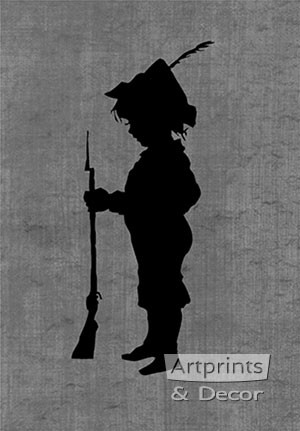 Little Soldier - Silhouette - Art Print