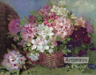 Pink & White Floral Arrangement - Art Print