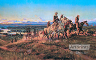 Men of the Open Range by Charles Marion Russell - Art Print