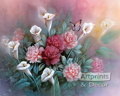 Carnations by T.C. Chiu - Framed Art Print