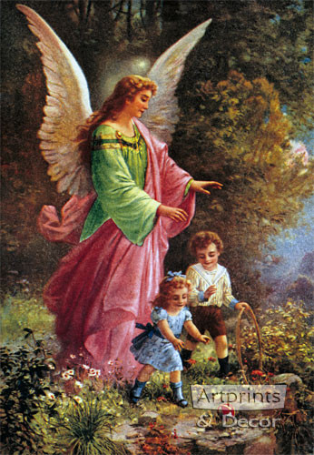 Guardian Angel, Framed Art Print at ArtPrintsAndDecor.com