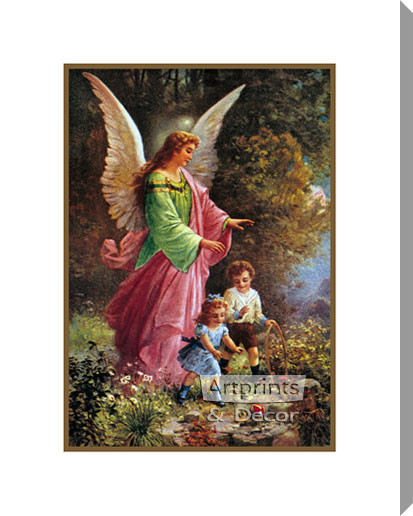 Guardian Angel - Stretched Canvas Art Print