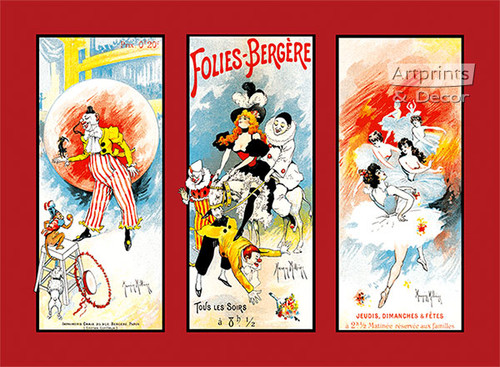 Folies-Bergere by Maurice Millieres - Art Print