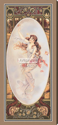 The Four Seasons - Fall by Maud Humphrey - Stretched Canvas Art Print