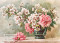 Roses & Cherry Blossoms by Paul de Longpre - Framed Art Print
