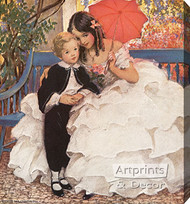 David Copperfield and His Mother, Art Print by Jessie Wilcox Smith