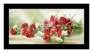 A Panel Of Carnations - Framed Art Print