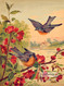 Blossoms & Bluebirds - Framed Art Print