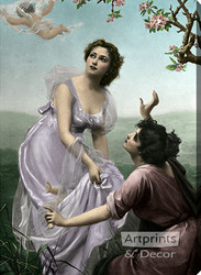 Love’s Messengers by Edouard Bisson Paper Print Repro