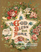 God Bless Our Home Star & Roses - Framed Art Print