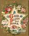 God Bless Our Home Star & Roses - Stretched Canvas Art Print