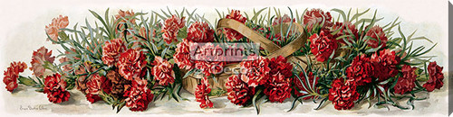 Carnations by Grace Barton Allen - Stretched Canvas Art Print
