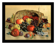 Fruit & Wine - Framed Art Print