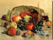 Fruit & Wine by H. Raymann - Stretched Canvas Art Print