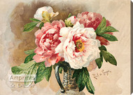 Peonies by Paul de Longpre - Stretched Canvas Art Print