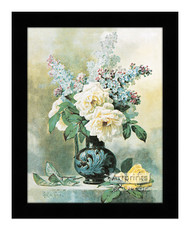 Lilacs & Roses - Framed Art Print
