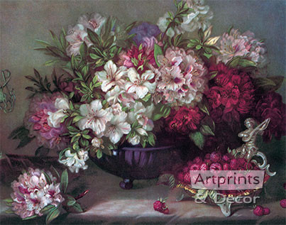 Floral Arrangement - Framed Art Print