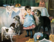 Charity Begins at Home by Charles Burton Barber - Art Print