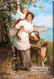 Life's Sunny Hours by Frederick Morgan - Stretched Canvas Art Print