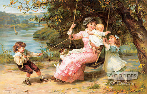 The Swing by Frederick Morgan - Art Print