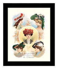 Paris Hats For The Early Autumn - Framed Art Print