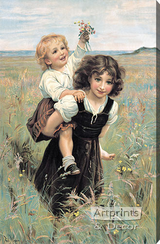 Happy Times by Frederick Morgan - Stretched Canvas Art Print