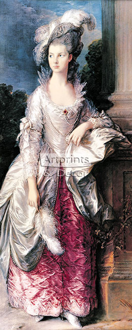 The Honorable Mrs Graham by Thomas Gainsborough - Art Print