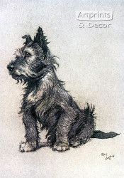 Scotch Terrier by Cecil Aldin - Art Print