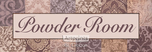 Powder Room Purple by Todd Williams - Framed Art Print