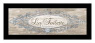 *La Toilette Sign - Framed Art Print