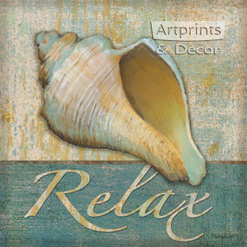 Relax Shell by Todd Williams - Framed Art Print