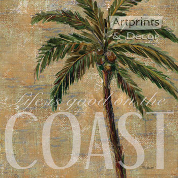 Coastal Palm by Todd Williams - Framed Art Print