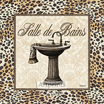Leopard Sink by Todd Williams - Framed Art Print