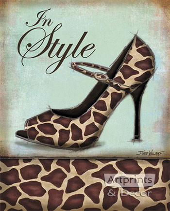 Giraffe Shoe by Todd Williams - Framed Art Print
