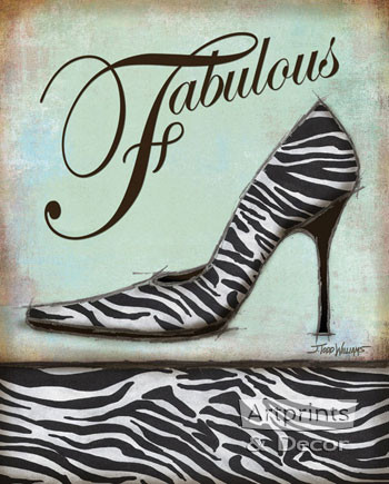 Zebra Shoe by Todd Williams - Framed Art Print