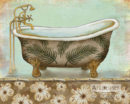 Tropical Bath I by Todd Williams - Framed Art Print