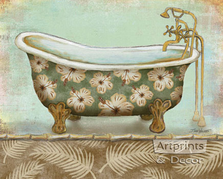 Tropical Bath II by Todd Williams - Framed Art Print