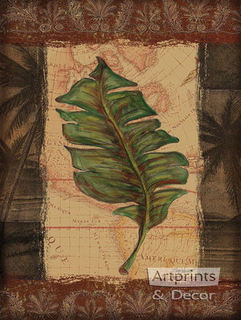 Tropical Leaf I by Todd Williams - Framed Art Print