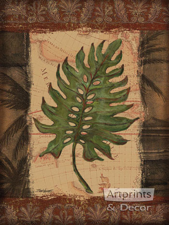 Tropical Leaf II by Todd Williams - Framed Art Print