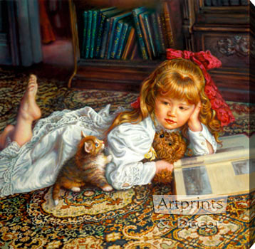 Kitten Tales by Sandra Kuck - Stretched Canvas Art Print