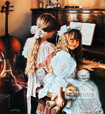 Rhapsody and Lace, Art Print by Sandra Kuck at ArtPrintsAndDecor.com