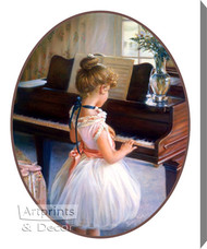 Piano Ballet by Sandra Kuck - Stretched Canvas Art Print