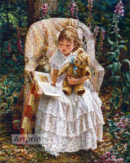 Reading to Theodore by Sandra Kuck - Art Print