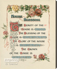 House Blessing - Stretched Canvas Art Print
