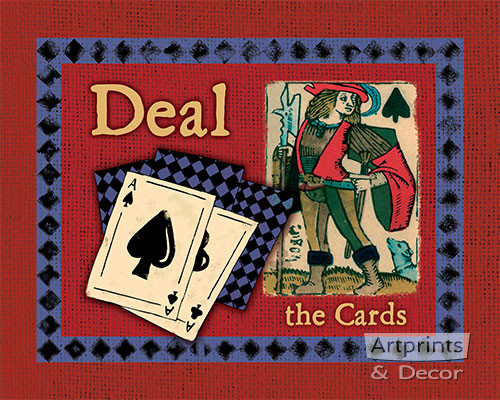 Deal The Cards - Framed Art Print