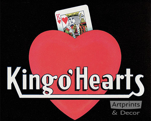 King o' Hearts - Framed Art Print