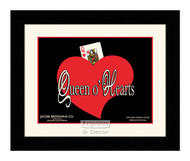 Queen o' Hearts - Framed Art Print